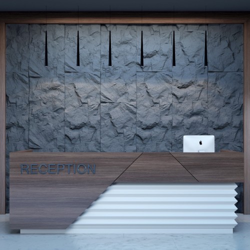 Стеновая панель 3D под покраску Bello Deco С001-1 PU 1200×600×60