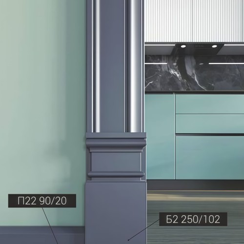 Молдинг под покраску Bello Deco Н13 2200×100×23