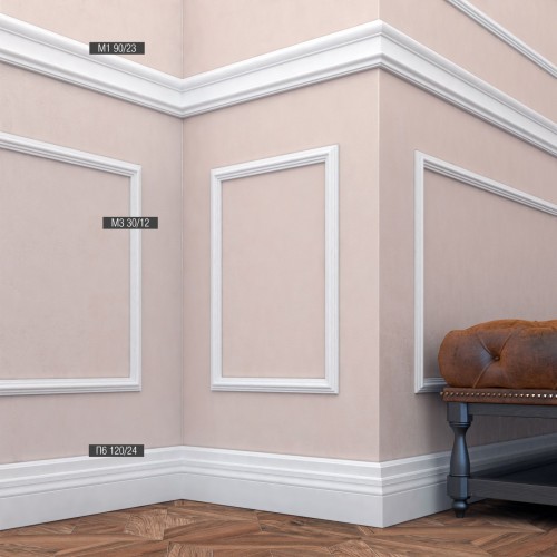 Молдинг под покраску Bello Deco М1 2000×90×23