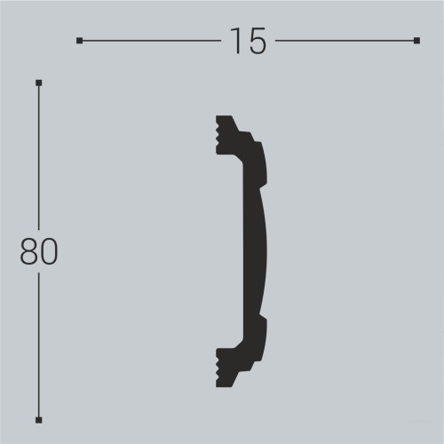 Молдинг под покраску Bello Deco М8 2000×80×15