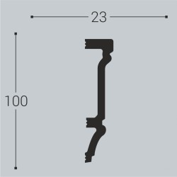 Молдинг под покраску Bello Deco М13 2000×100×23