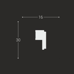 Молдинг под покраску Bello Deco М25 2000×30×16