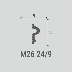 Молдинг под покраску Bello Deco М26 2000×24×9