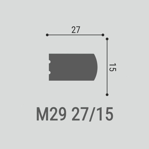 Молдинг под покраску Bello Deco М29 2000×27×15