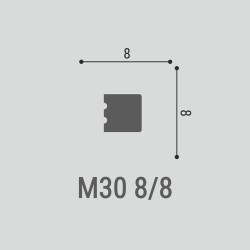 Молдинг под покраску Bello Deco М30 2000×8×8