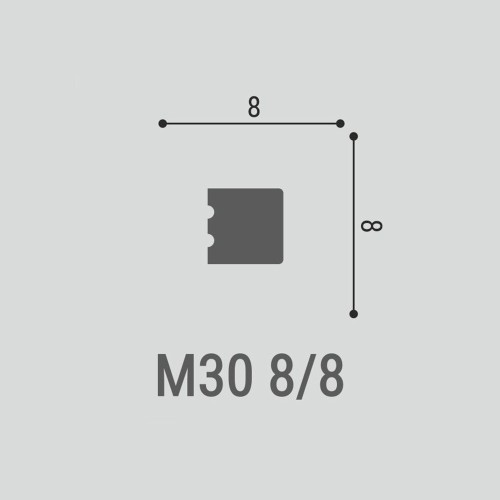 Молдинг под покраску Bello Deco М30 2000×8×8