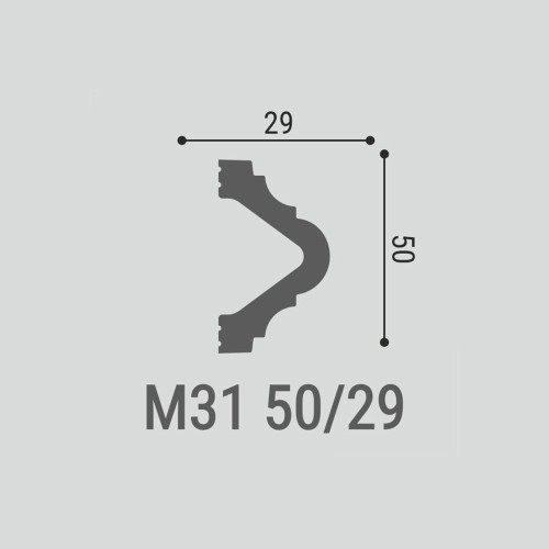 Молдинг под покраску Bello Deco М31 2000×50×29