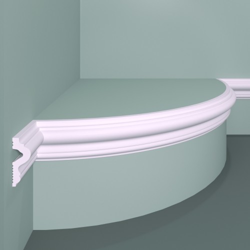 Молдинг под покраску гибкий Bello Deco М10 F 1000×45×17