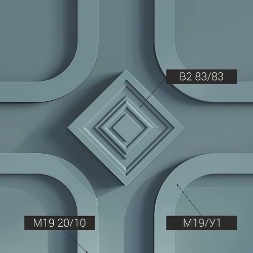 Дверной декор верхний под покраску Bello Deco В2 82×82×21