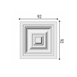Дверной декор верхний под покраску Bello Deco В3 92×92×24