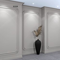 Угловой элемент к молдингу под покраску Bello Deco М10У2 186×186×17