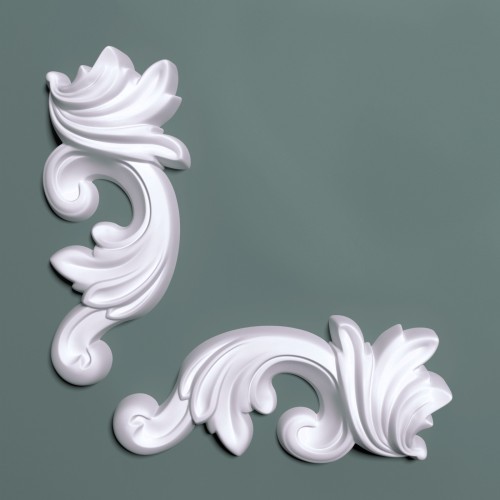 Угловой элемент к молдингу под покраску Bello Deco М12Н1 140×60×20