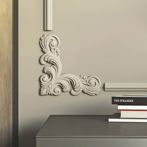 Угловой элемент к молдингу под покраску Bello Deco УУ1 190×190×12