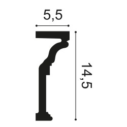 Молдинг под покраску Orac Decor P4000 2000×145×55