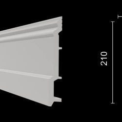 Плинтус под покраску Decor-Dizayn DD725 2000×210×21