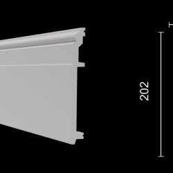 Плинтус под покраску Decor-Dizayn DD726 2000×202×16