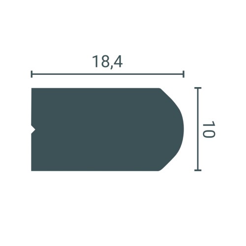 Молдинг под покраску Decor-Dizayn Modern DD638 3000×10×18,4