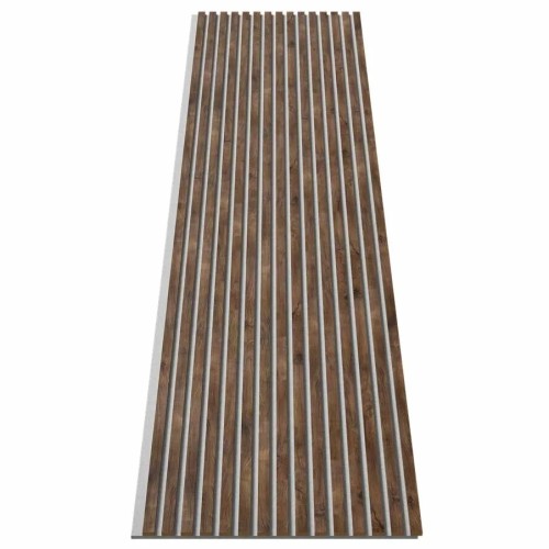 МДФ стеновая панель акустическая Cosca Decor Сканди Дуб Старинный Натуральный серый войлок 2750×600×19