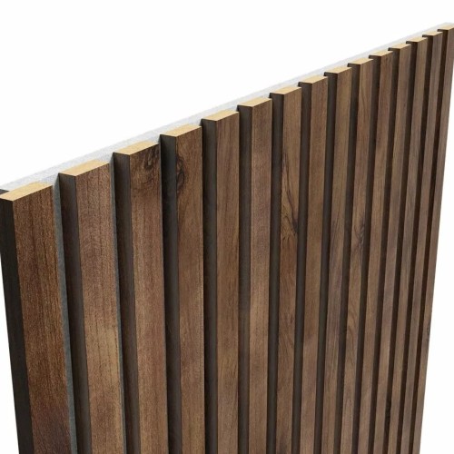 МДФ стеновая панель акустическая Cosca Decor Сканди Дуб Старинный Натуральный серый войлок 2750×600×19