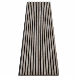 МДФ стеновая панель акустическая Cosca Decor Сканди Дуб Дымчатый черный войлок 2750×600×19