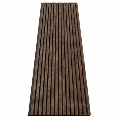 МДФ стеновая панель акустическая Cosca Decor Сканди Дуб Старинный Натуральный черный войлок 2750×600×19