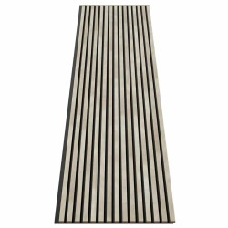 МДФ стеновая панель акустическая Cosca Decor Сканди Ясень Кристалл черный войлок 2750×600×19