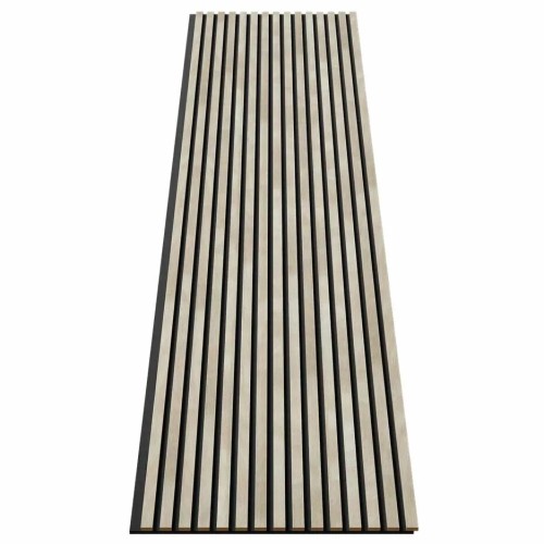 МДФ стеновая панель акустическая Cosca Decor Сканди Ясень Кристалл черный войлок 2750×600×19