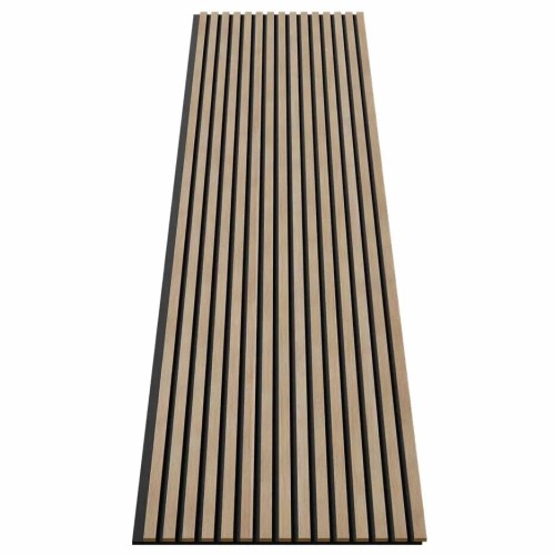 МДФ стеновая панель акустическая Cosca Decor Сканди Ясень Тирамису черный войлок 2750×600×19