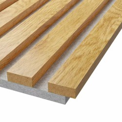 МДФ стеновая панель акустическая Cosca Decor Сканди Дуб Медный серый войлок 2750×600×19