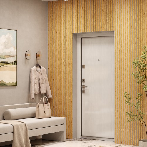 МДФ стеновая панель акустическая Cosca Decor Сканди Дуб Медный серый войлок 2750×600×19