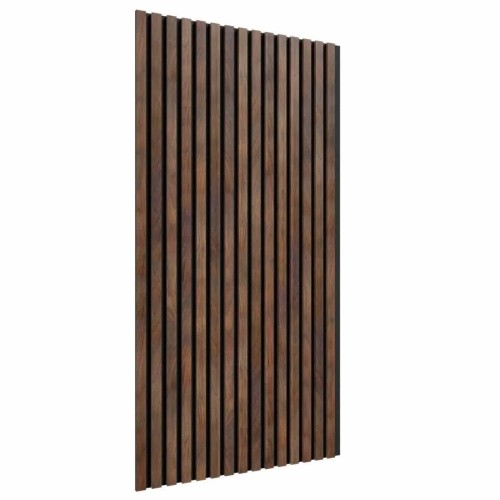 МДФ стеновая панель акустическая Cosca Decor Сканди Дуб Барон Темный черный войлок 1200×600×19