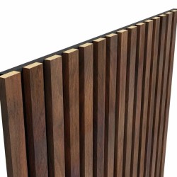 МДФ стеновая панель акустическая Cosca Decor Сканди Дуб Барон Темный черный войлок 1200×600×19