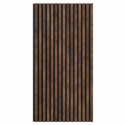 МДФ стеновая панель акустическая Cosca Decor Сканди Дуб Барон Темный черный войлок 1200×600×19