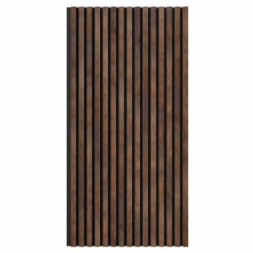 МДФ стеновая панель акустическая Cosca Decor Сканди Дуб Барон Темный черный войлок 1200×600×19