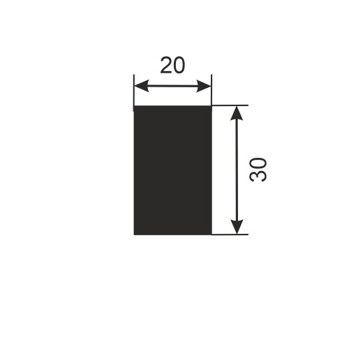Рейка декоративная Cosca Decor RX002-A005 2800×30×20