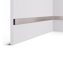 Рейка декоративная Cosca Decor Хром матовый RX010-052 2000×30×10