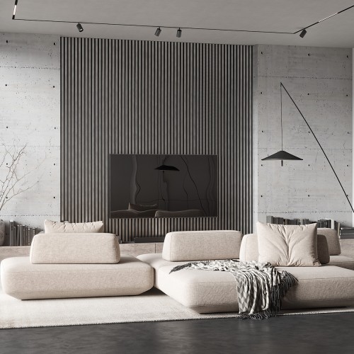 Рейка декоративная Cosca Decor Хром матовый RX010-052 2000×30×10