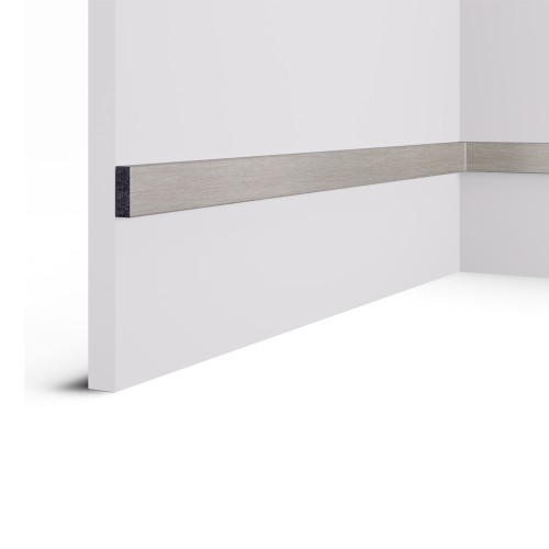 Рейка декоративная Cosca Decor Платина матовая RX010-055 2000×30×10