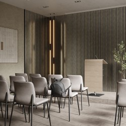 Рейка декоративная Cosca Decor Платина матовая RX010-055 2000×30×10