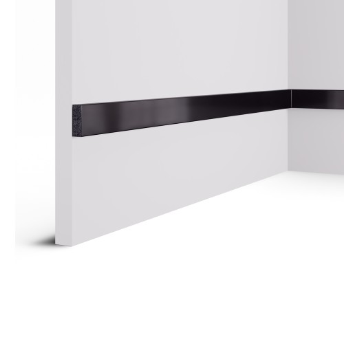 Рейка декоративная Cosca Decor Зеркало черное RX010-057 2000×30×10