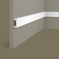 Рейка декоративная под покраску Cosca Decor RX011 2000×40×16