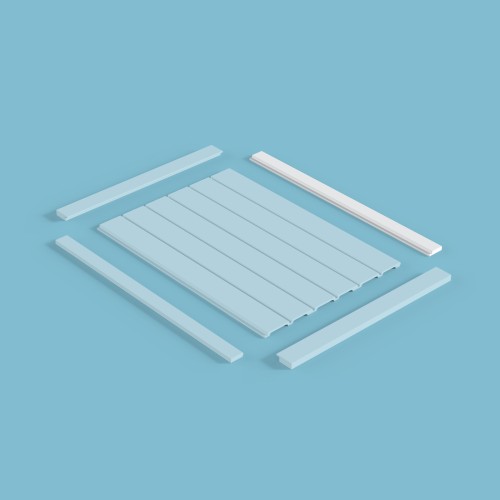 Финишный молдинг под покраску Cosca Decor MF001 2800×46×12