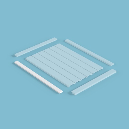 Финишный молдинг под покраску Cosca Decor MF002 2800×38×12