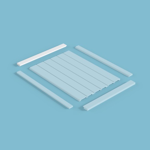 Финишный молдинг под покраску Cosca Decor MF003 2800×50×17