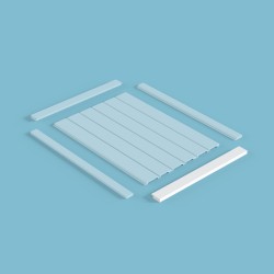 Финишный молдинг под покраску Cosca Decor MF004 2800×30×17