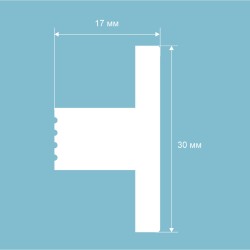 Финишный молдинг под покраску Cosca Decor MF004 2800×30×17