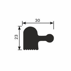 Финишный молдинг под покраску Cosca Decor ZL007 левый 2800×30×23