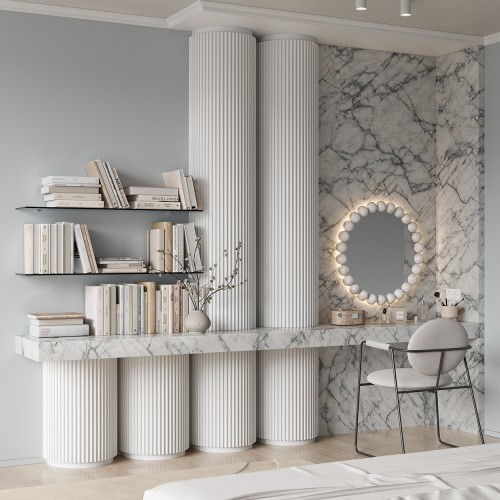 Финишный молдинг под покраску Cosca Decor ZP007 правый 2800×15×23