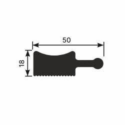 Финишный молдинг под покраску Cosca Decor ZL008 левый 2800×50×18