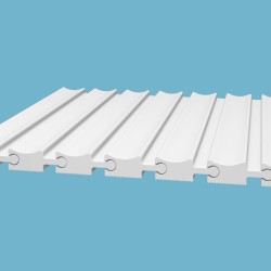 Финишный молдинг под покраску Cosca Decor ZP008 правый 2800×30×18